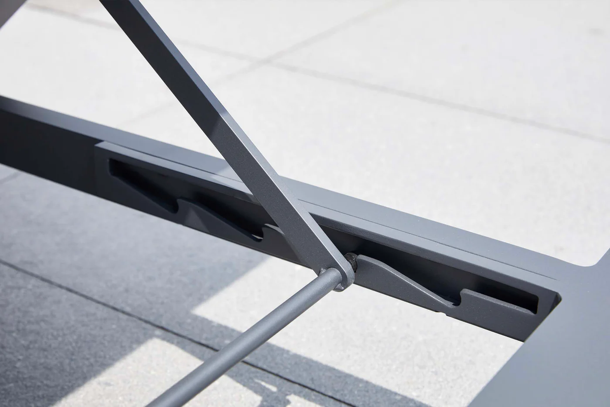PAGINO BLACK high-end aluminum sun lounger