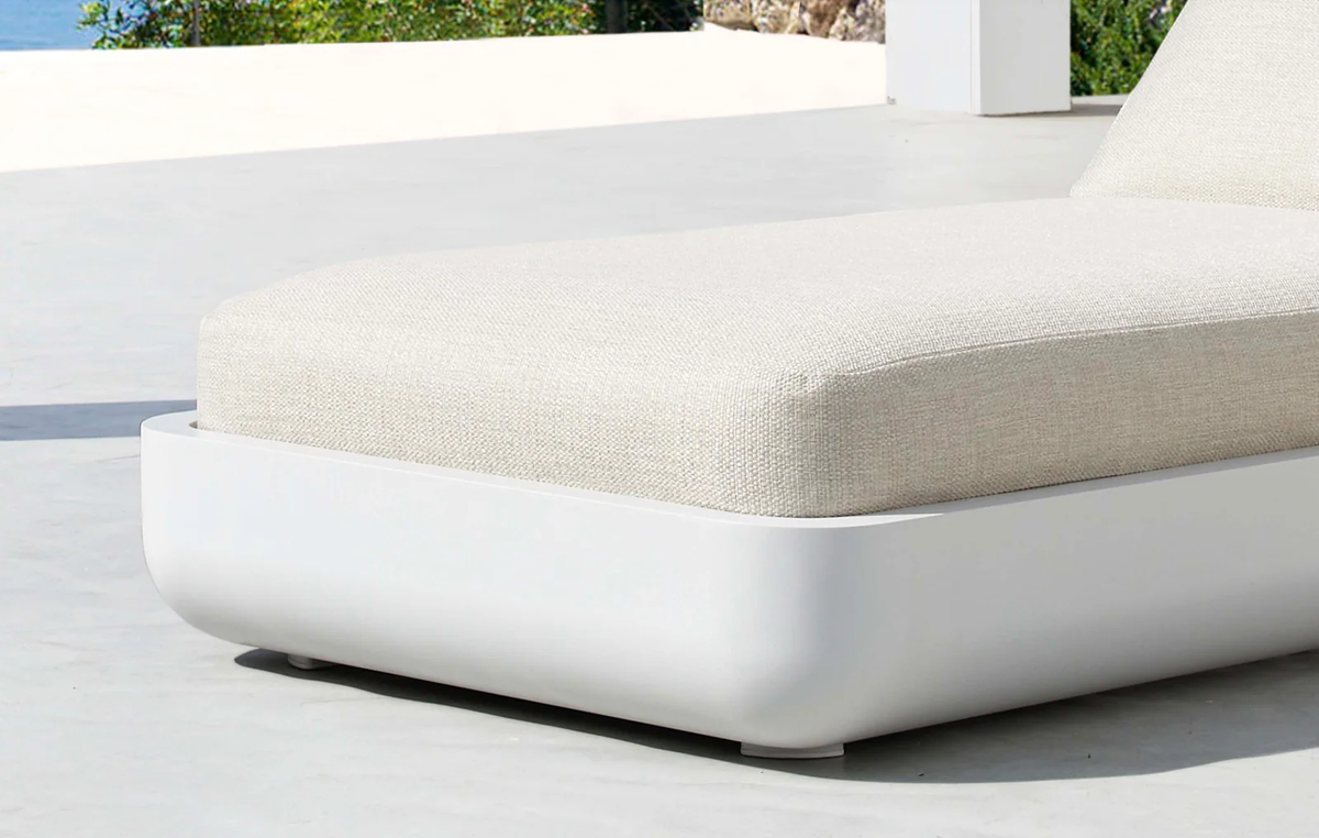 High-end aluminum sun lounger - MAÉ