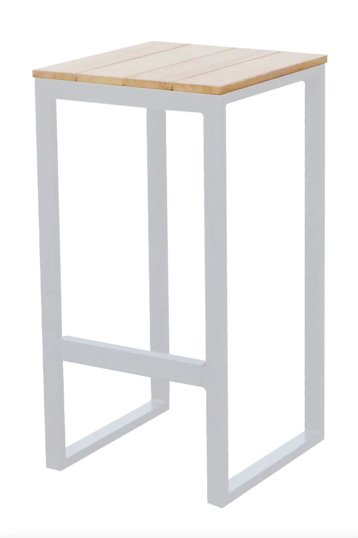 High-end aluminum and teak wood garden bar - COMO BAR