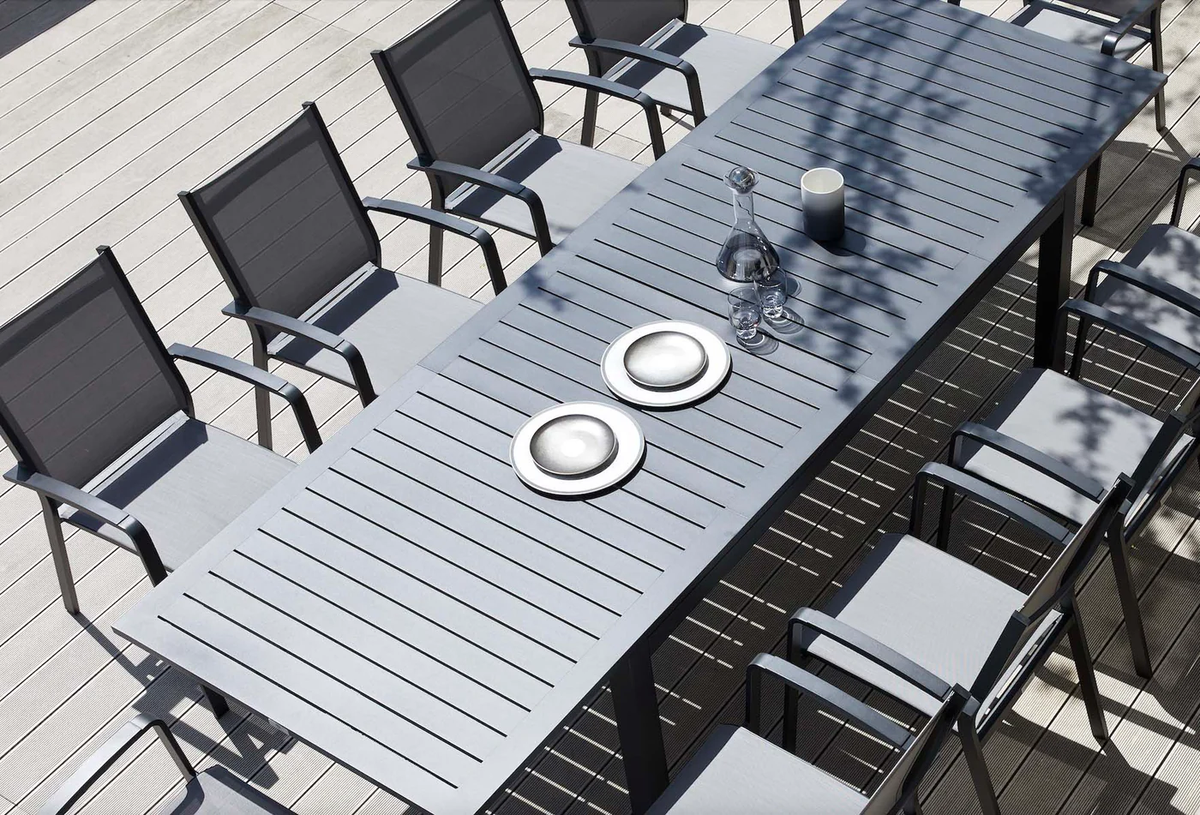 Extendable aluminum table - FILLY