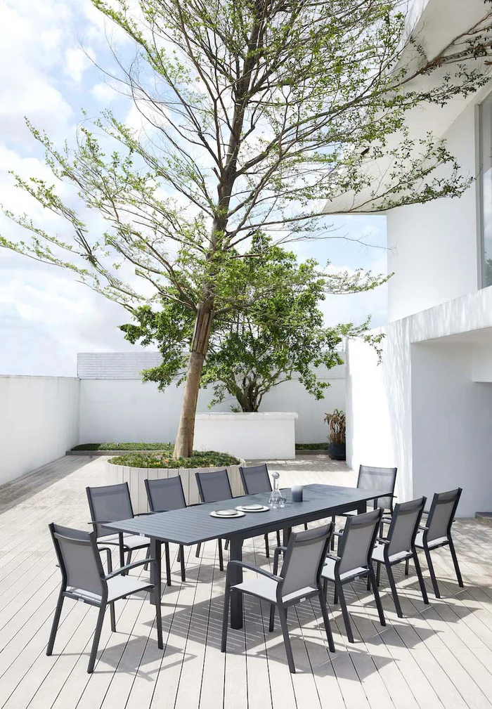 Extendable aluminum table - FILLY
