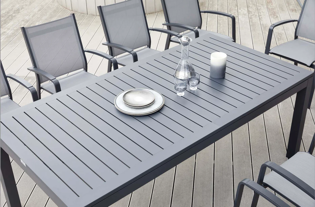 Extendable aluminum table - FILLY