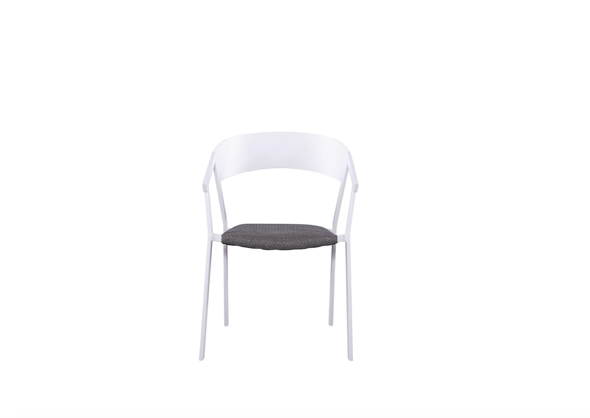 Aluminum garden dining armchair (set of 2) - LARA