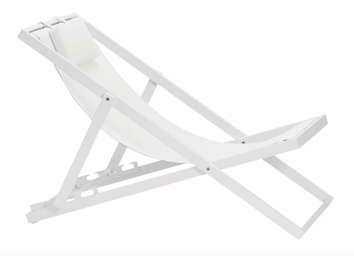 Chilean, Aluminum garden deck chair - KASSY BLANC