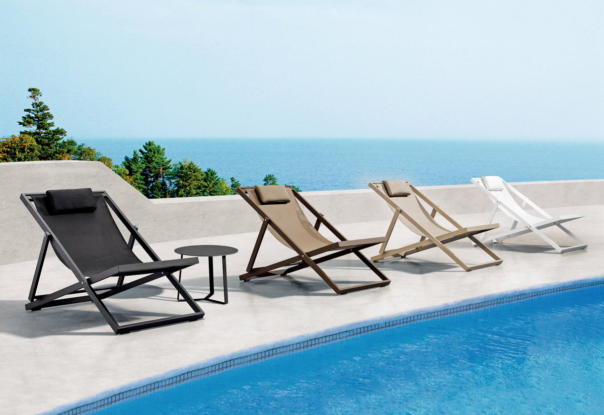Chilean, Aluminum garden deck chair - KASSY BLANC