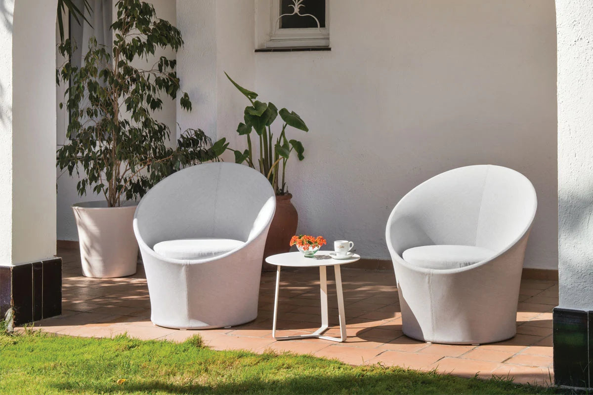 White garden furniture duo - LUNA