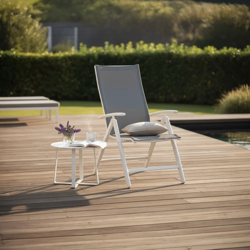 Aluminum garden armchair - PIKY