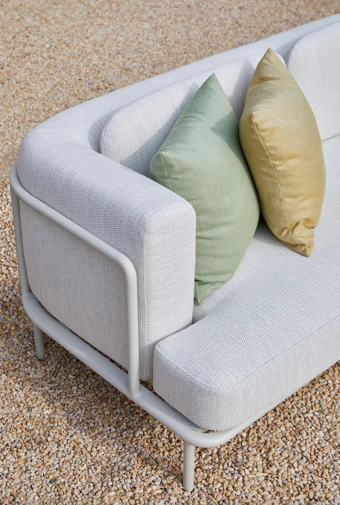 Modern aluminum outdoor corner sofa - FLORA