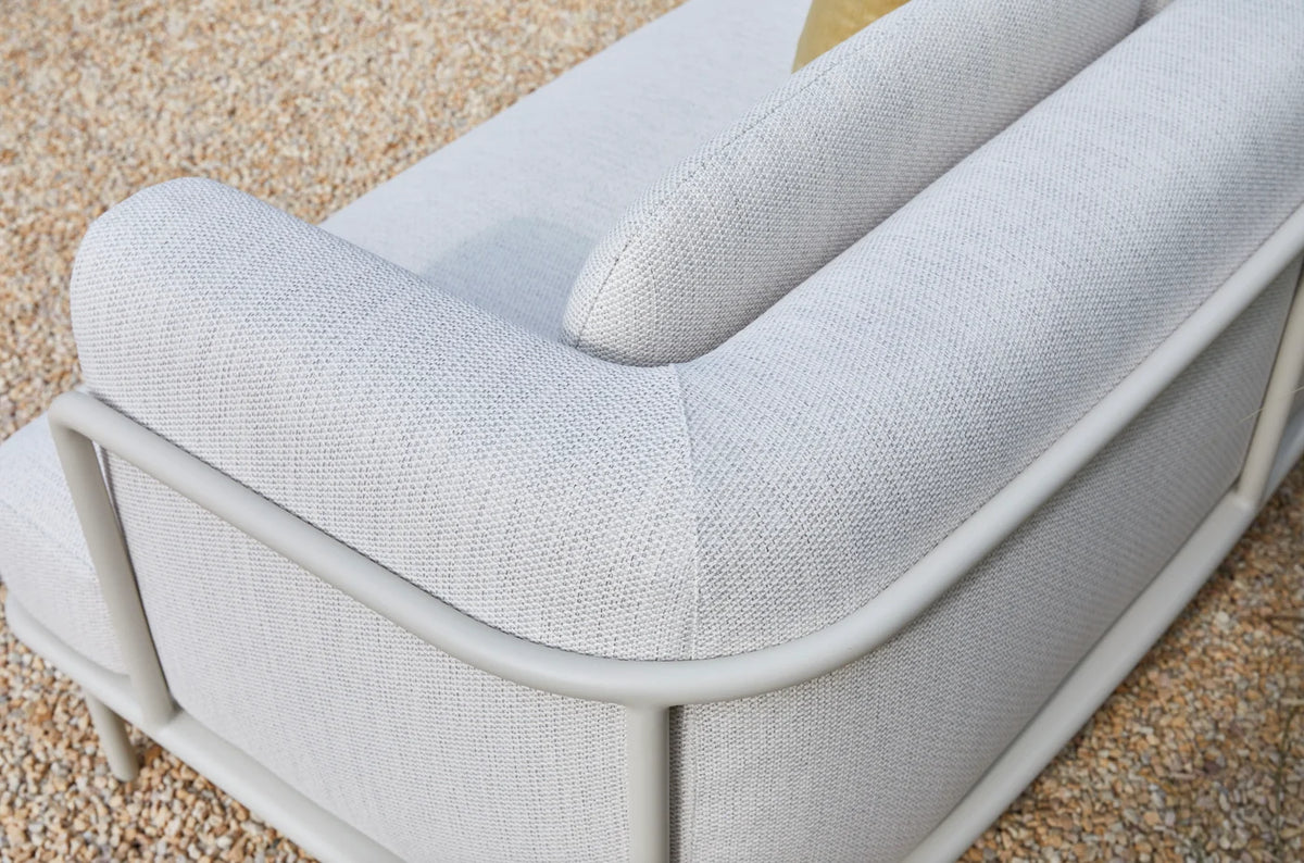 Modern aluminum outdoor corner sofa - FLORA