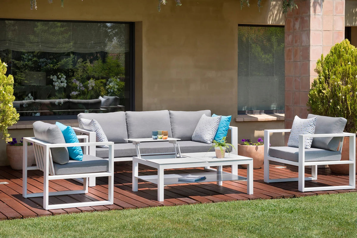 5-seater aluminum garden furniture - JELLY