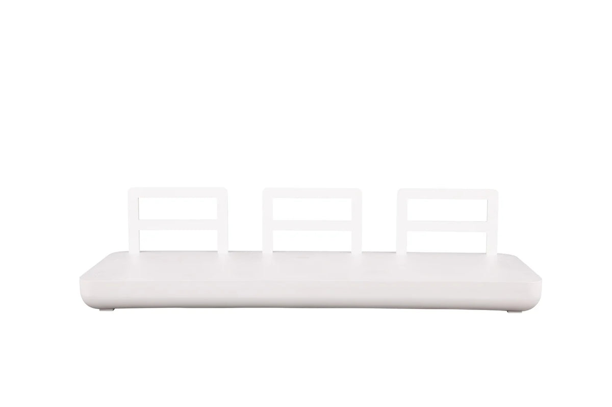 High-end garden furniture in white aluminum - MAÉ