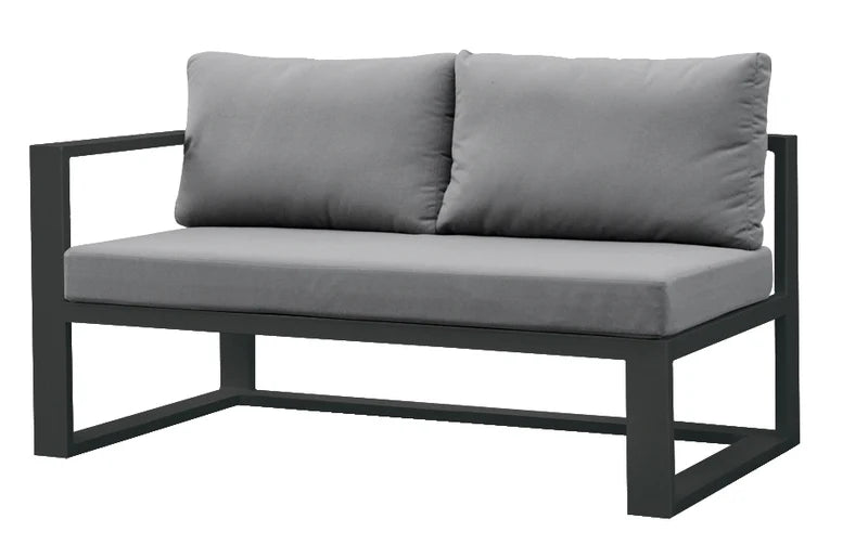 Aluminum corner garden furniture - BELLY BLACK