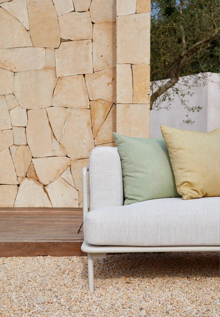 Modern aluminum outdoor corner sofa - FLORA