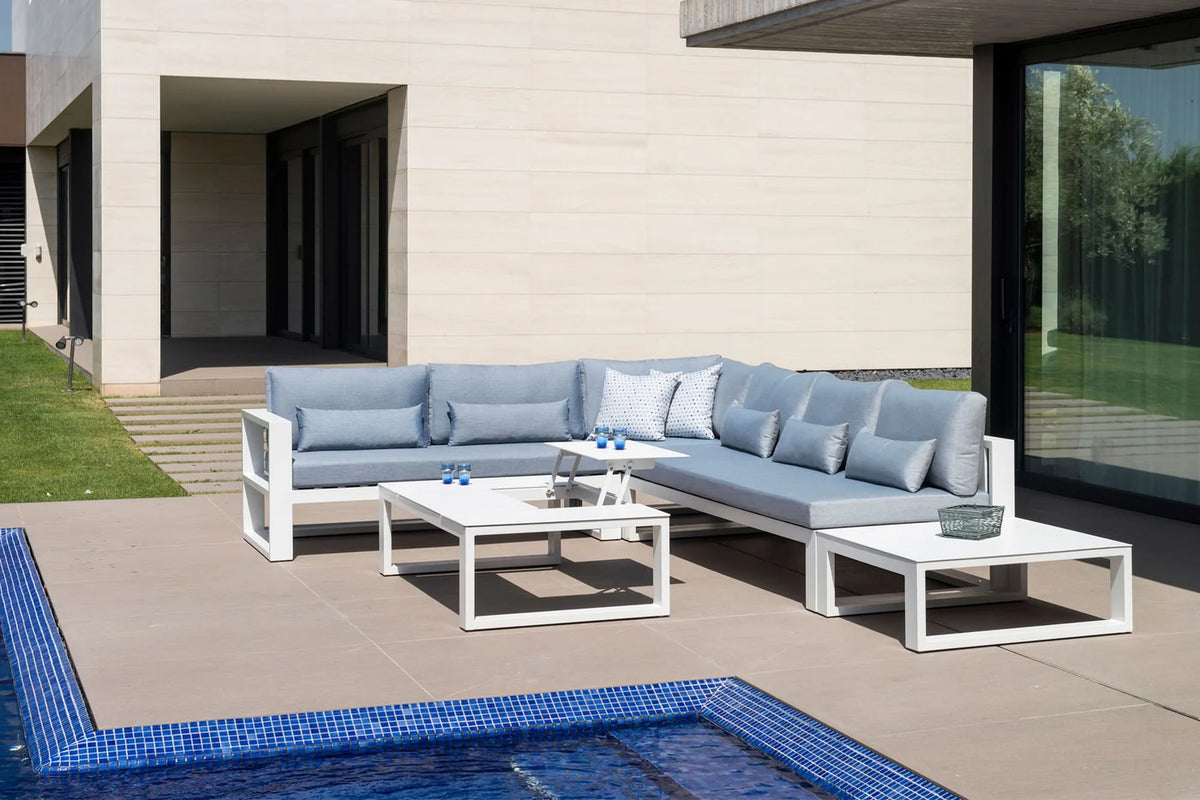 Luxury aluminum corner garden furniture - COMO