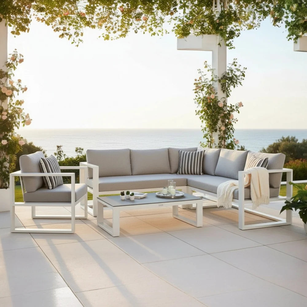 Aluminum corner garden furniture - BELLY MINI