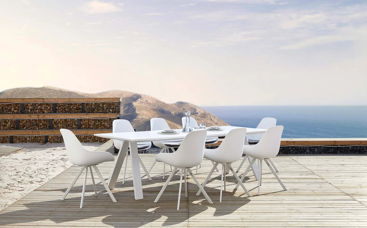 Aluminum garden table with ceramic top 240CM - MONDO