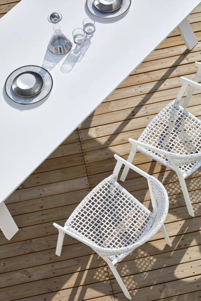Aluminum garden table with ceramic top 240CM - MONDO