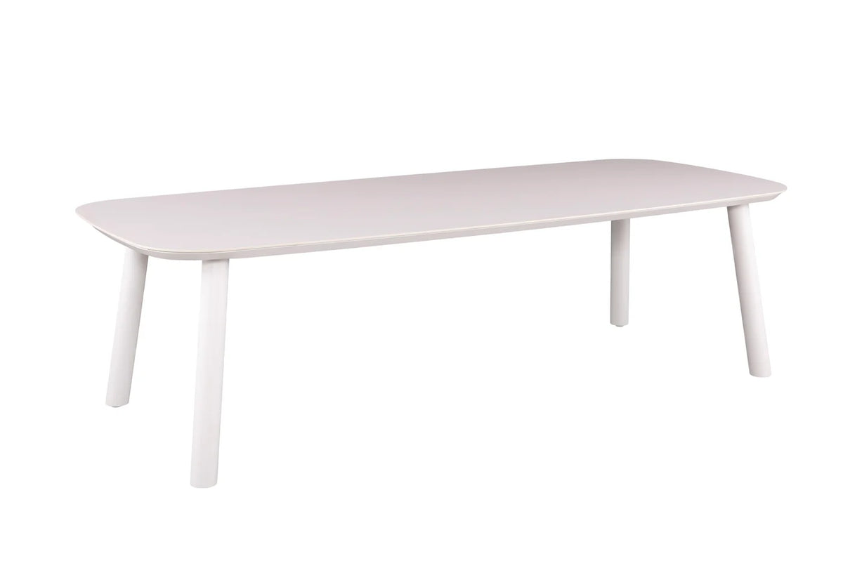 Modern aluminum garden dining table - with ceramic top - LARA