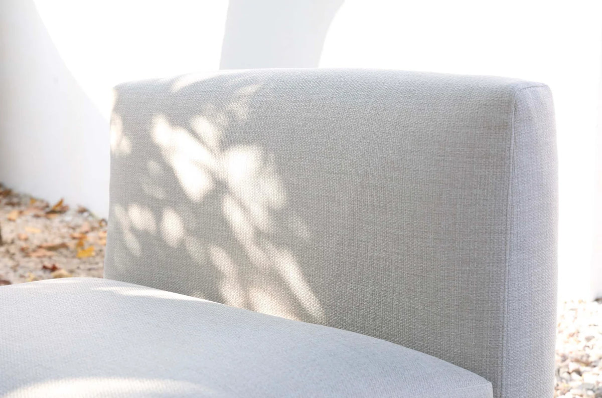 High-end garden furniture in white aluminum - MAÉ