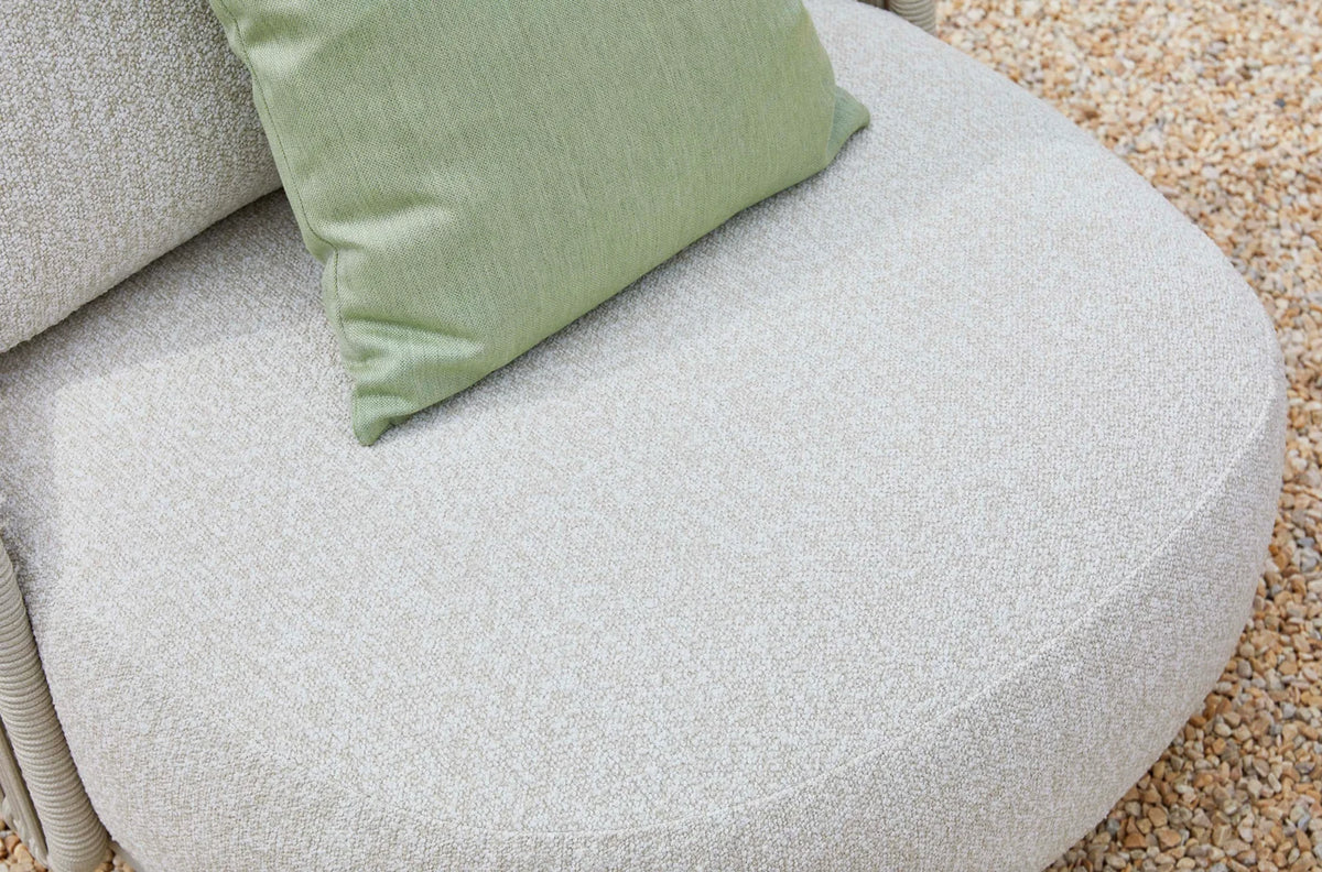 High-end garden furniture in aluminum and rope - AURA BEIGE
