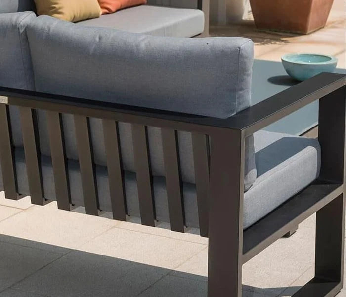 Aluminum corner garden furniture - BELLY BLACK